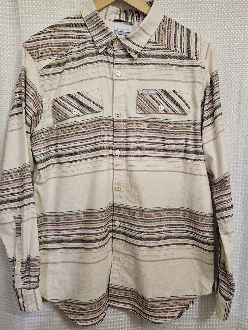 Columbia Beachy Western Unisex Lightweight Flannel Shirt Med Multicolored